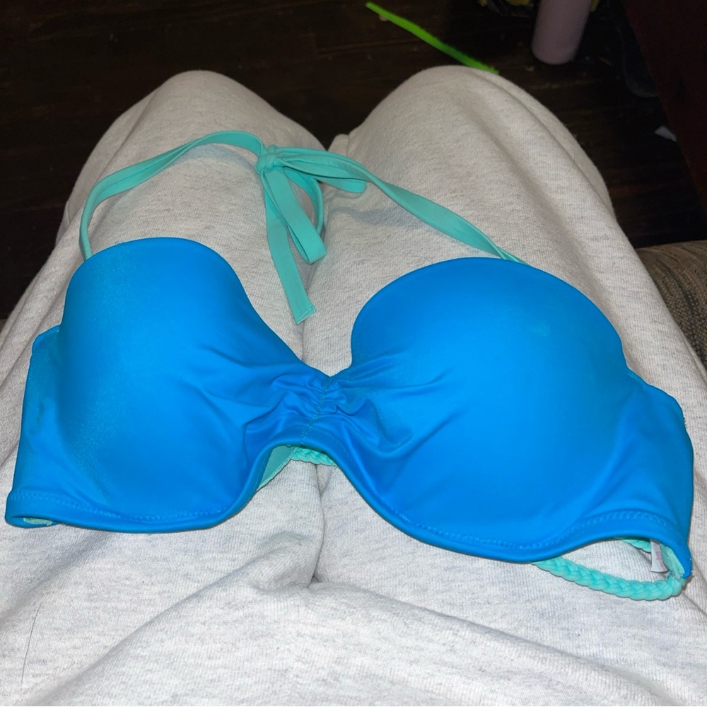 Victoria's Secret Aqua and Blue Bikini Top